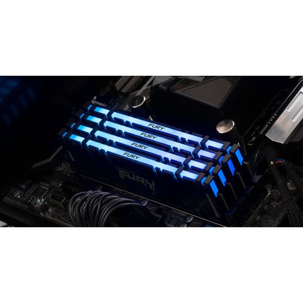 Kingston Technology FURY 16GB 3200MT/s DDR4 CL16 DIMM 1Gx8 Renegade RGB (KF432C16RB12A/16)