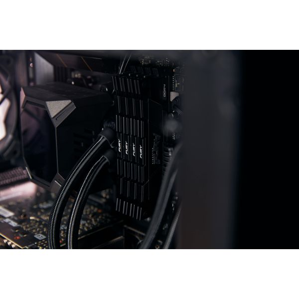 Kingston Technology FURY 64GB 3200MT/s DDR4 CL16 DIMM (set van 4) 1Gx8 Renegade Zwart (KF432C16RB12K4/64)