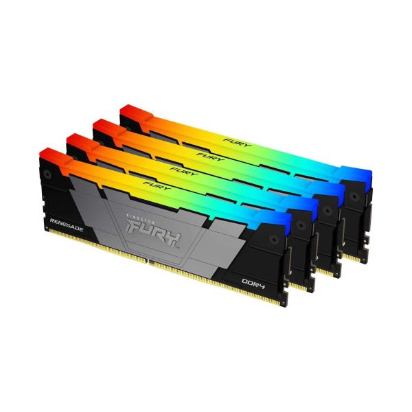 Kingston Technology FURY 128GB 3200MT/s DDR4 CL16 DIMM (set van 4) Renegade RGB (KF432C16RB2AK4/128)