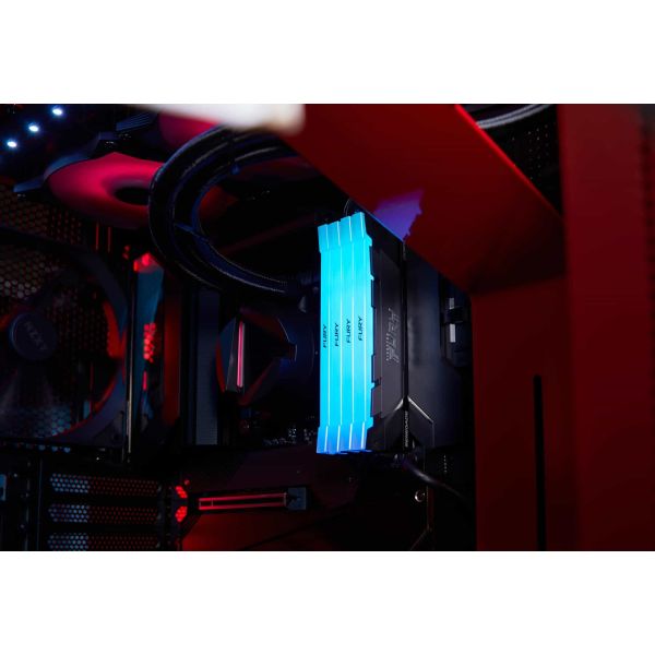 Kingston Technology FURY 256GB 3200MT/s DDR4 CL16 DIMM (set van 8) Renegade RGB (KF432C16RB2AK8/256)