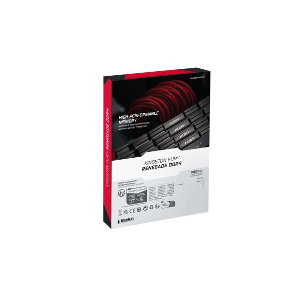 Kingston Technology FURY 256GB 3200MT/s DDR4 CL16 DIMM (set van 8) Renegade Zwart (KF432C16RB2K8/256) Kingston Technology FURY 256GB 3200MT/s DDR4 CL16 DIMM (set van 8) Renegade Zwart (KF432C16RB2K8/256)