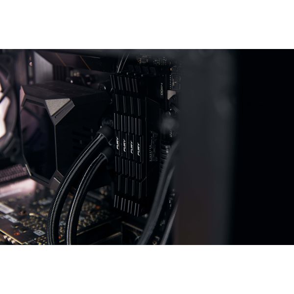 Kingston Technology FURY 64GB 3600MT/s DDR4 CL16 DIMM (set van 4) 1Gx8 Renegade Zwart (KF436C16RB12K4/64)