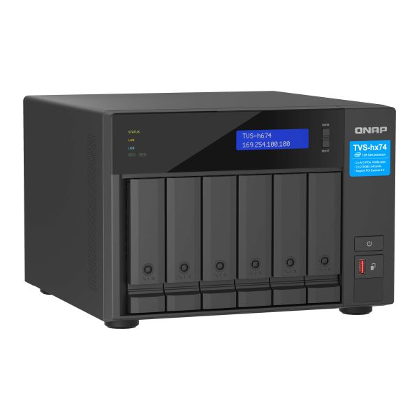 QNAP TVS-H674T-I5-32G data-opslag-server NAS Tower Ethernet LAN Zwart i5-12400 (TVS-H674T-I5-32G)