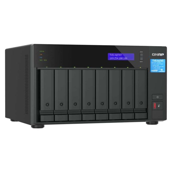 QNAP TVS-H874T-I9-64G data-opslag-server NAS Tower Ethernet LAN Zwart (TVS-H874T-I9-64G)