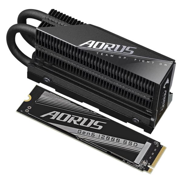 Gigabyte AORUS Gen5 12000 M.2 2 TB PCI Express 5.0 3D TLC NAND NVMe (AG512K2TB) Gigabyte AORUS Gen5 12000 M.2 2 TB PCI Express 5.0 3D TLC NAND NVMe (AG512K2TB)