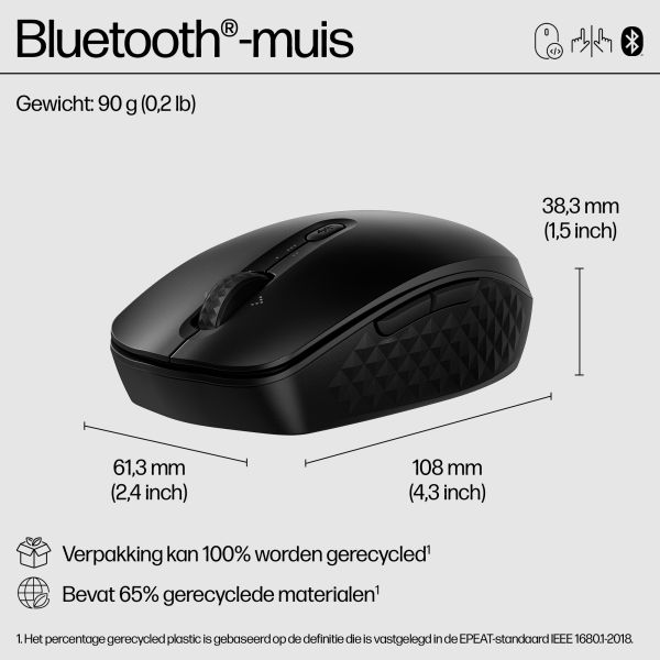 HP 425 programmeerbare Bluetooth-muis (7M1D5AA#ABB) HP 425 programmeerbare Bluetooth-muis (7M1D5AA#ABB)