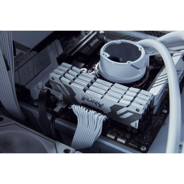 Kingston Technology FURY 32GB 7600MT/s DDR5 CL38 DIMM (set van 2) Renegade White XMP (KF576C38RWK2-32)