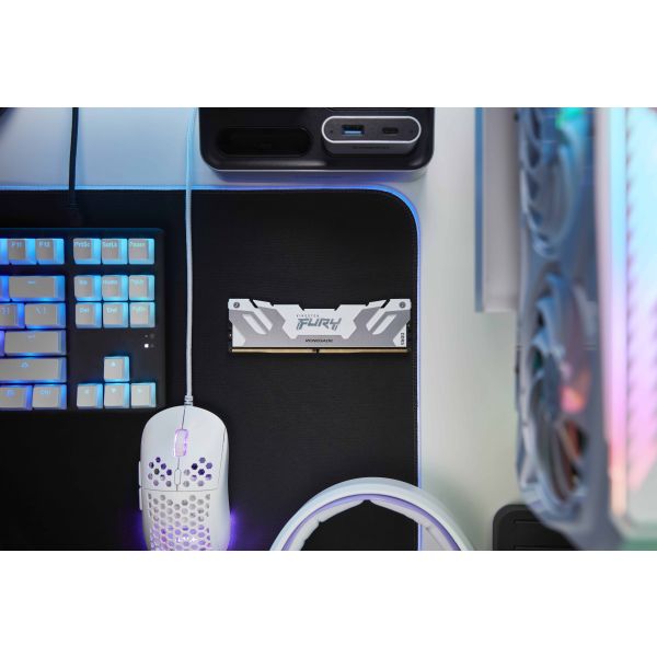 Kingston Technology FURY 32GB 7600MT/s DDR5 CL38 DIMM (set van 2) Renegade White XMP (KF576C38RWK2-32)