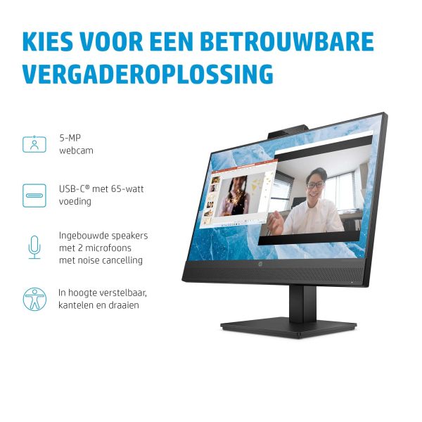 HP M24m computer monitor 60,5 cm (23.8") 1920 x 1080 Pixels Full HD Zwart (678U5AA#ABB)