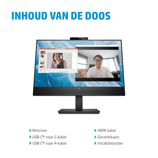 HP M24m computer monitor 60,5 cm (23.8") 1920 x 1080 Pixels Full HD Zwart (678U5AA#ABB)