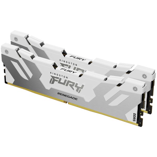Kingston Technology FURY 64GB 6400MT/s DDR5 CL32 DIMM (set van 2) Renegade White XMP (KF564C32RWK2-64)