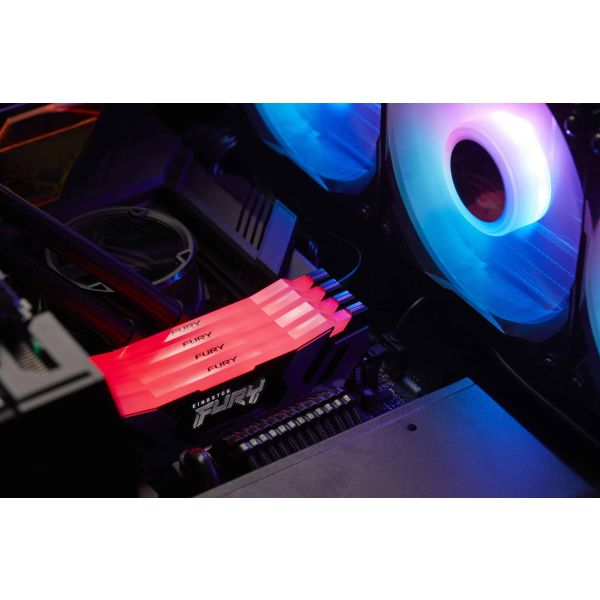 Kingston Technology FURY 32GB 8000MT/s DDR5 CL38 DIMM (set van 2) Renegade RGB XMP (KF580C38RSAK2-32) Kingston Technology FURY 32GB 8000MT/s DDR5 CL38 DIMM (set van 2) Renegade RGB XMP (KF580C38RSAK2-32)