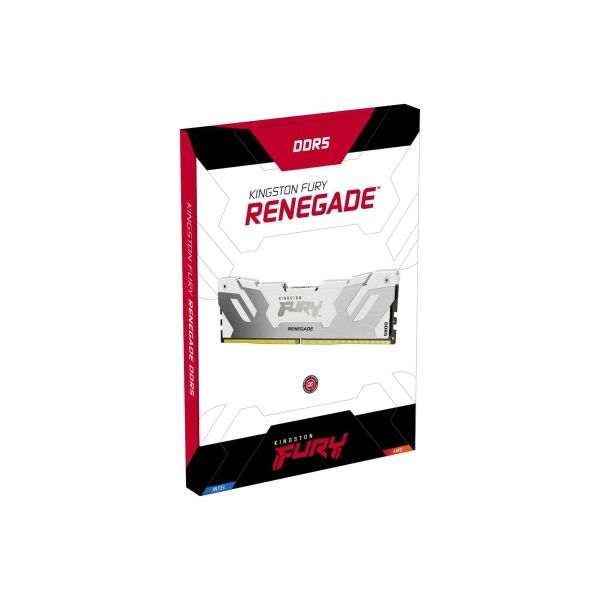 Kingston Technology FURY 16GB 8000MT/s DDR5 CL38 DIMM Renegade RGB White XMP (KF580C38RWA-16)
