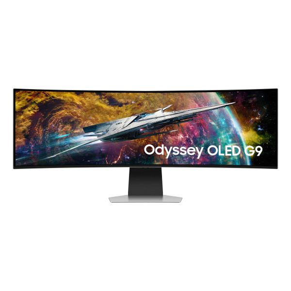 Samsung Odyssey G95SC computer monitor 124,5 cm (49") 5120 x 1440 Pixels Dual QHD OLED Zilver (LS49CG950SUXEN)