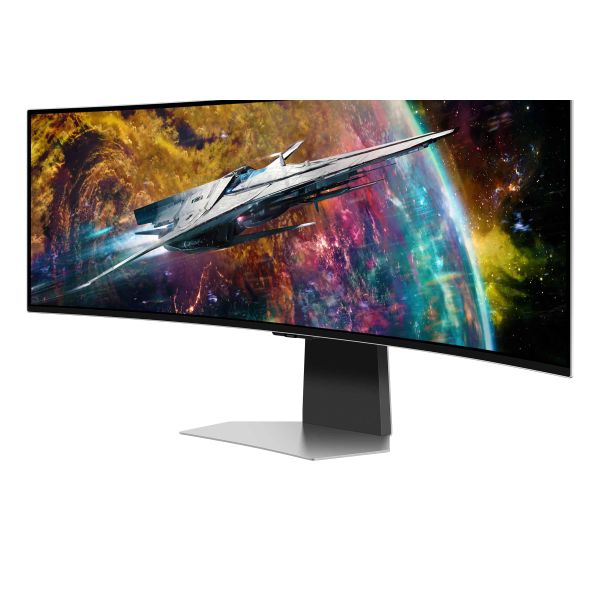 Samsung Odyssey G95SC computer monitor 124,5 cm (49") 5120 x 1440 Pixels Dual QHD OLED Zilver (LS49CG950SUXEN)