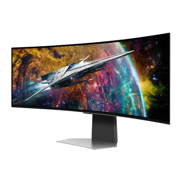 Samsung Odyssey G95SC computer monitor 124,5 cm (49") 5120 x 1440 Pixels Dual QHD OLED Zilver (LS49CG950SUXEN)