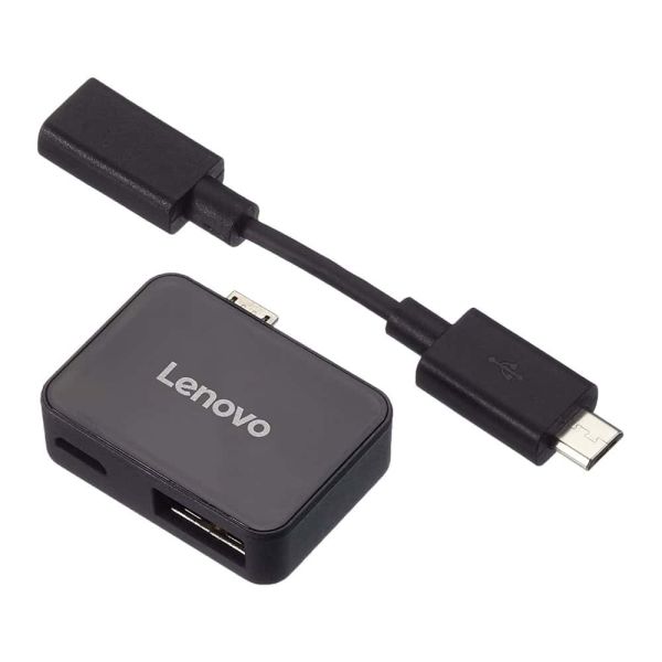 Lenovo ZG38C02819 laptop dock & poortreplicator USB 2.0 Micro-A Zwart (ZG38C02819)