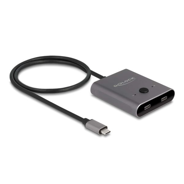DeLOCK 11500 interface hub USB 3.2 Gen 2 (3.1 Gen 2) Type-C 10000 Mbit/s Grijs (11826)