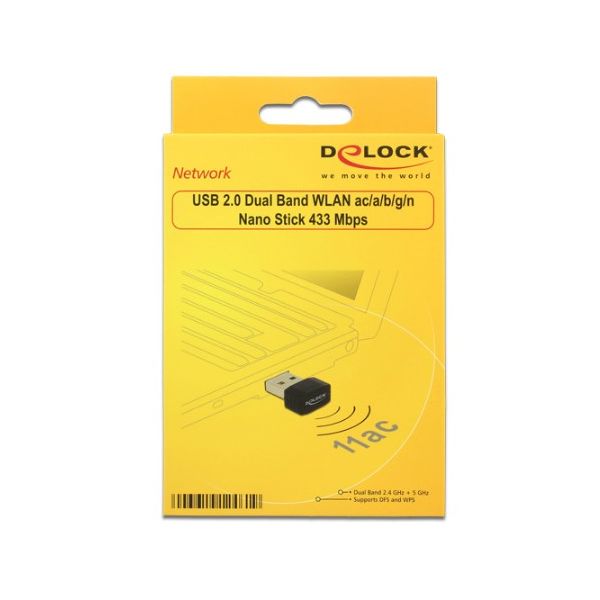 DeLOCK 12461 netwerkkaart WLAN 433 Mbit/s (12461)