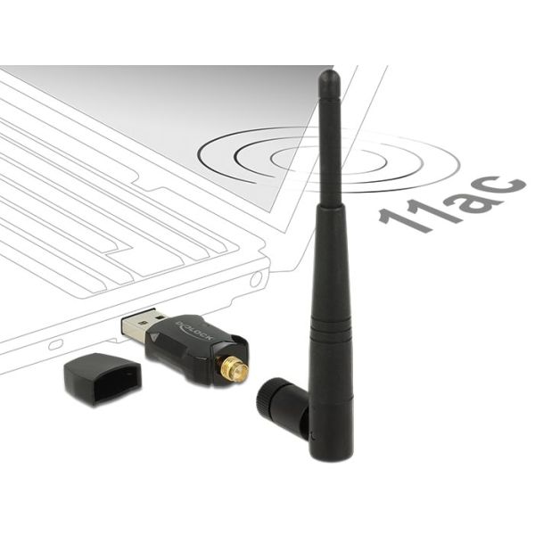 DeLOCK 12462 netwerkkaart WLAN 433 Mbit/s (12462)