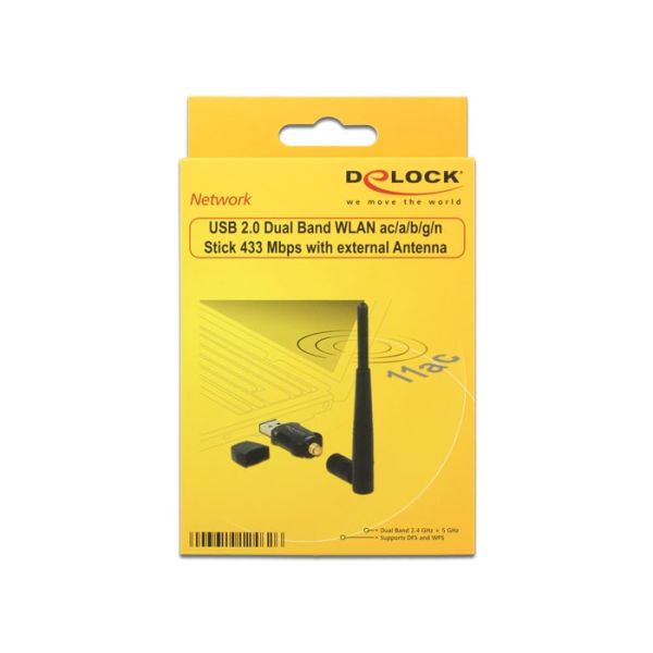 DeLOCK 12462 netwerkkaart WLAN 433 Mbit/s (12462)