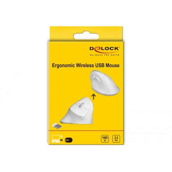 DeLOCK 12596 muis Rechtshandig RF Draadloos 1600 DPI (12596)