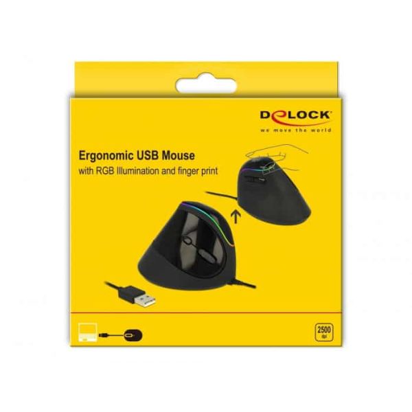 DeLOCK 12597 muis Rechtshandig RF Draadloos 2500 DPI (12597)
