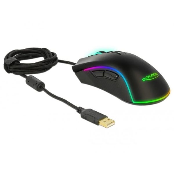 DeLOCK 12670 muis Rechtshandig USB Type-A Optisch 10000 DPI (12670) DeLOCK 12670 muis Rechtshandig USB Type-A Optisch 10000 DPI (12670)