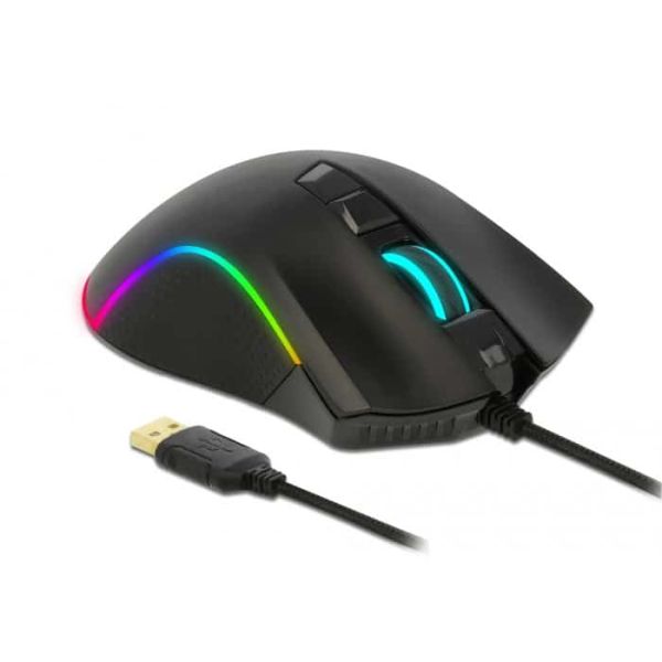 DeLOCK 12670 muis Rechtshandig USB Type-A Optisch 10000 DPI (12670)