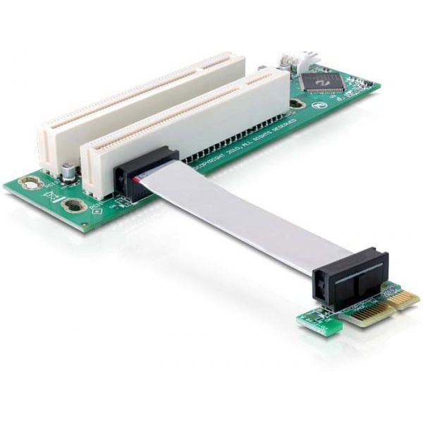 DeLOCK PCI-E/2x PCI interfacekaart/-adapter Intern (41341)
