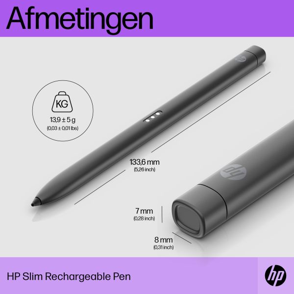 HP Slim Rechargeable Pen (631053-001.904847-002.L11311-850)