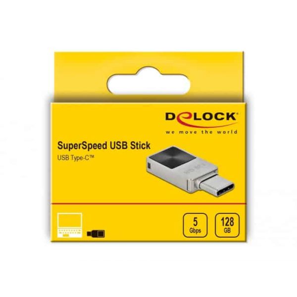 DeLOCK 54085 USB flash drive 128 GB USB Type-C 3.2 Gen 1 (3.1 Gen 1) Zilver (54085)