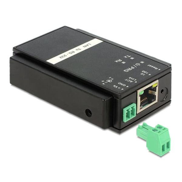 DeLOCK 62504 tussenstuk voor kabels RS-232 RJ45 Zwart (62504)