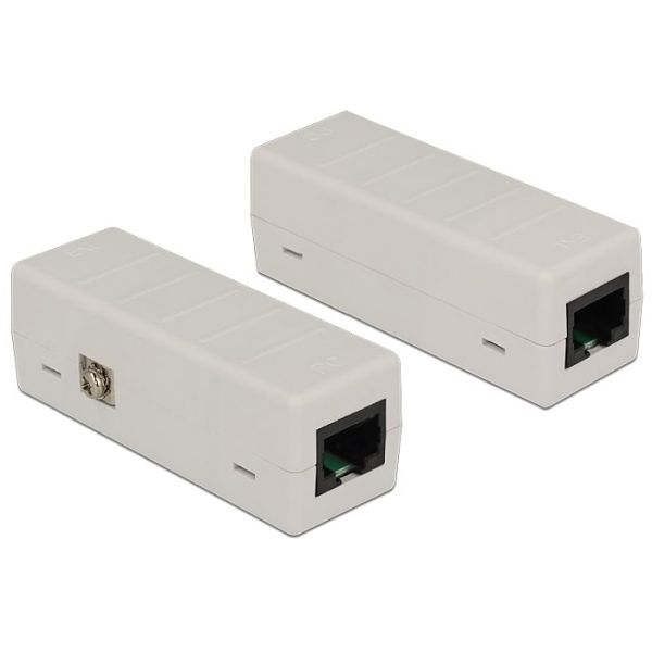 DeLOCK 62619 tussenstuk voor kabels RJ-45 Grijs (62619)