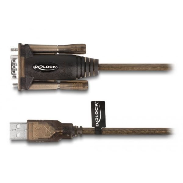 DeLOCK 62646 seriële kabel Zwart 1,5 m USB Type-A DB-9 (62646)