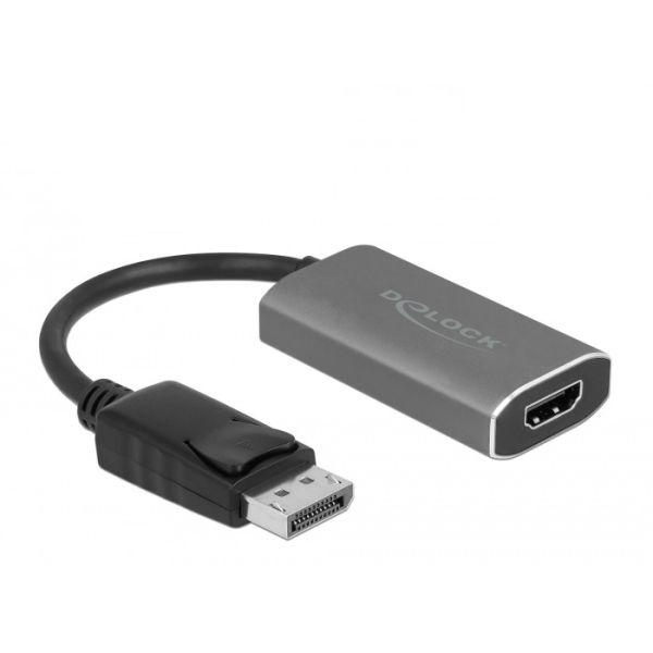 DeLOCK 63118 video kabel adapter 0,2 m DisplayPort HDMI Type A (Standaard) Grijs (63118)