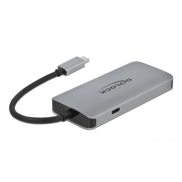 DeLOCK 63252 notebook dock & poortreplicator Bedraad USB 3.2 Gen 1 (3.1 Gen 1) Type-C Grijs (63252)