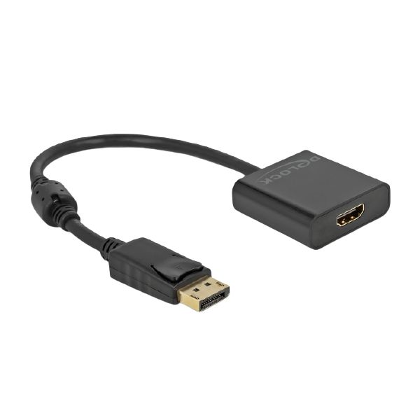 DeLOCK 63585 video kabel adapter 0,2 m DisplayPort HDMI Zwart (63585)