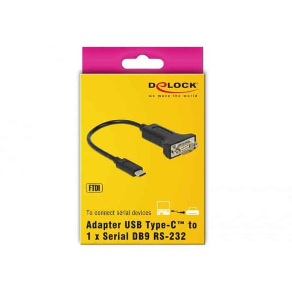 DeLOCK 63908 seriële kabel Zwart 0,15 m DB-9 (63908)