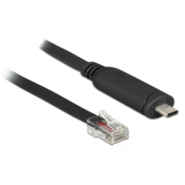 DeLOCK 63912 seriële kabel Zwart 2 m USB Type-C RJ45 (63912)