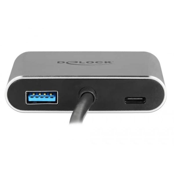 DeLOCK 64074 interface hub USB 3.2 Gen 1 (3.1 Gen 1) Type-C Grijs (64074)