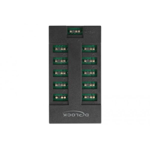 DeLOCK 64128 interface hub Zwart (64128)