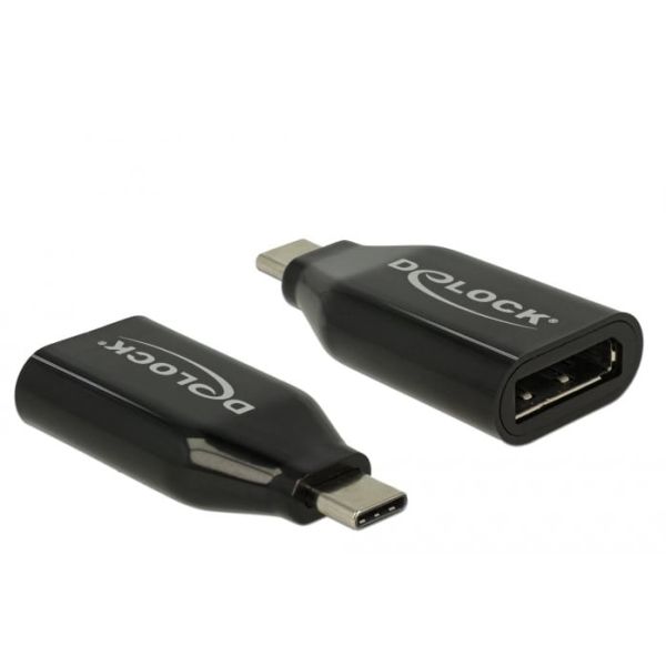 DeLOCK 64151 tussenstuk voor kabels DisplayPort USB Type-C Zwart (64151)