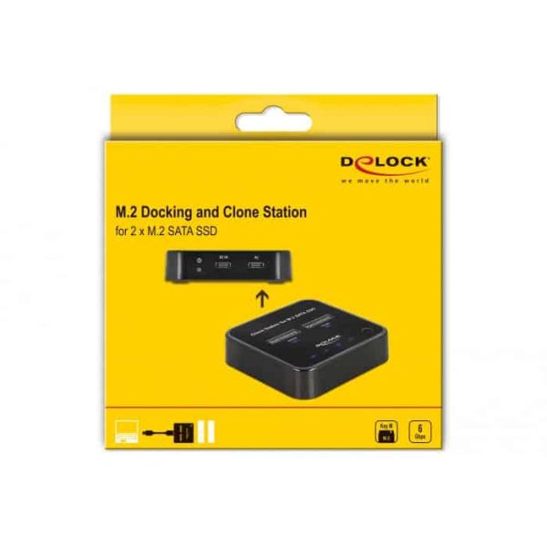 DeLOCK 64178 basisstation voor opslagstations USB 3.2 Gen 2 (3.1 Gen 2) Type-C Zwart (64178)