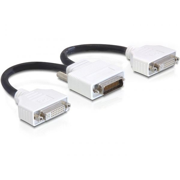 DeLOCK 65281 video kabel adapter 0,2 m DMS 2 x DVI Zwart (65281)