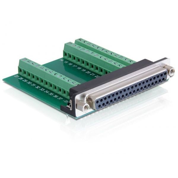 DeLOCK D-Sub 37 pin - 39 pin Terminal Block interfacekaart/-adapter Intern (65319)