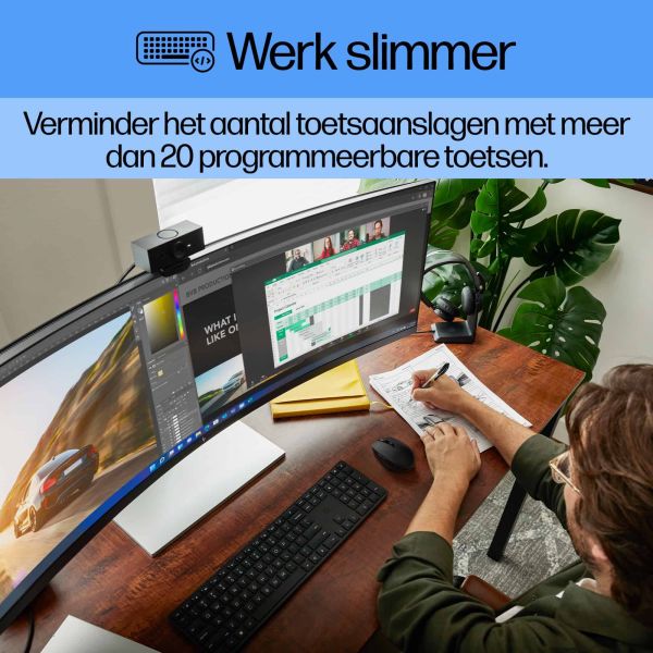 HP 450 programmeerbaar draadloos toetsenbord (4R184AA)