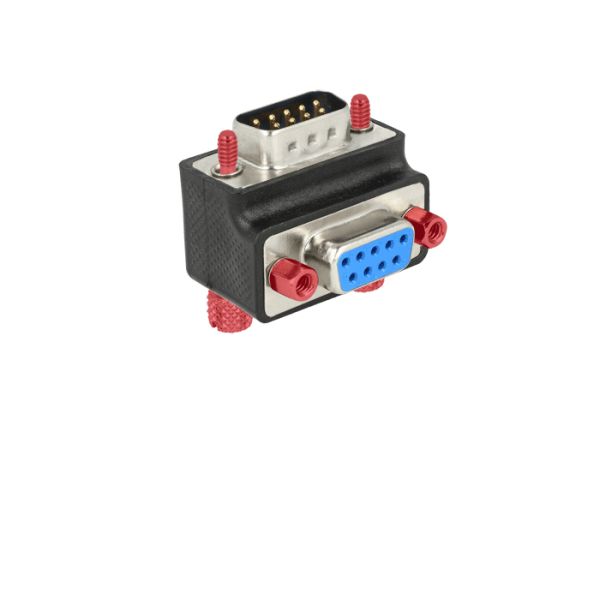 DeLOCK 65595 tussenstuk voor kabels Sub-D 9p Zwart, Blauw, Rood, Zilver (65595)