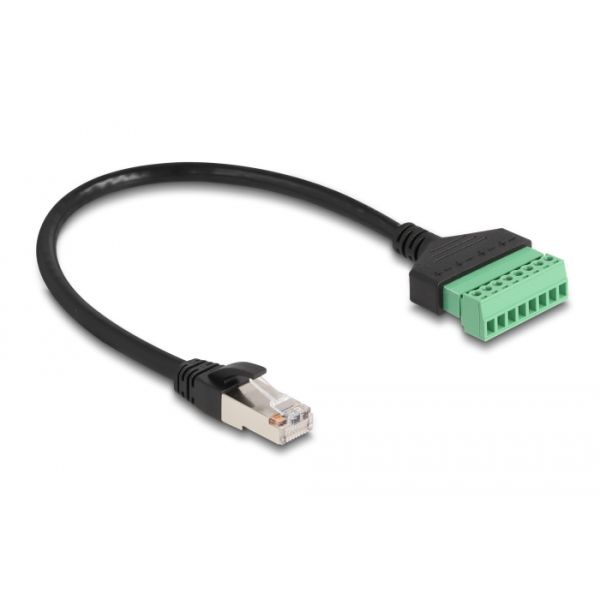 DeLOCK 65975 netwerkkabel Zwart, Groen 0,3 m Cat6 U/UTP (UTP) (65975)