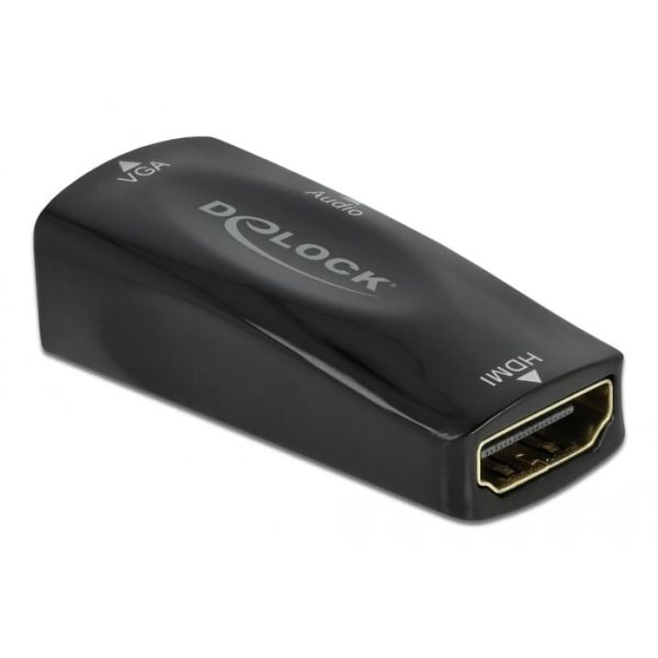 DeLOCK 66560 video kabel adapter HDMI Type A (Standaard) VGA (D-Sub) Zwart (66560)